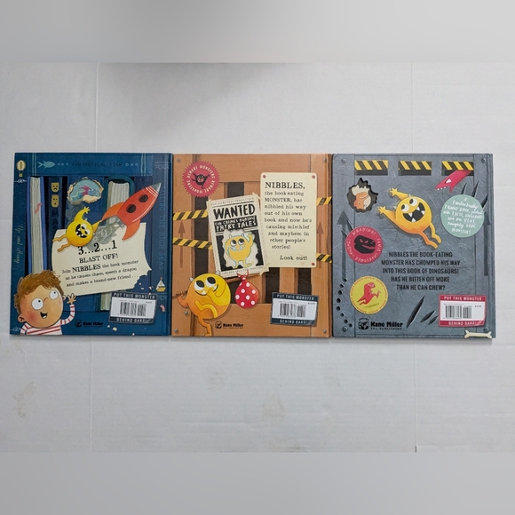 Nibbles the Book Monster Set of 3 - Picture 2 of 2